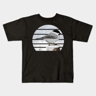 Willow Tit Bird Illustration Kids T-Shirt